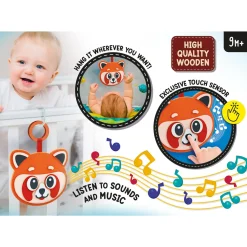 LISCIANI Montessori wood music red panda><noscript><img width=