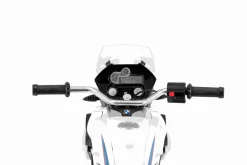 SUN&SPORT Moto bmw elettrica a 5km/h per bambini dai 3 ai 6 anni con radio, mp3 e valigie laterali><noscript><img width=