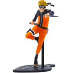 NARUTO uzumaki 17cm – statuetta in pvc con base konoha  scala 1:10> Action Figures Per Adulti|Action Figures