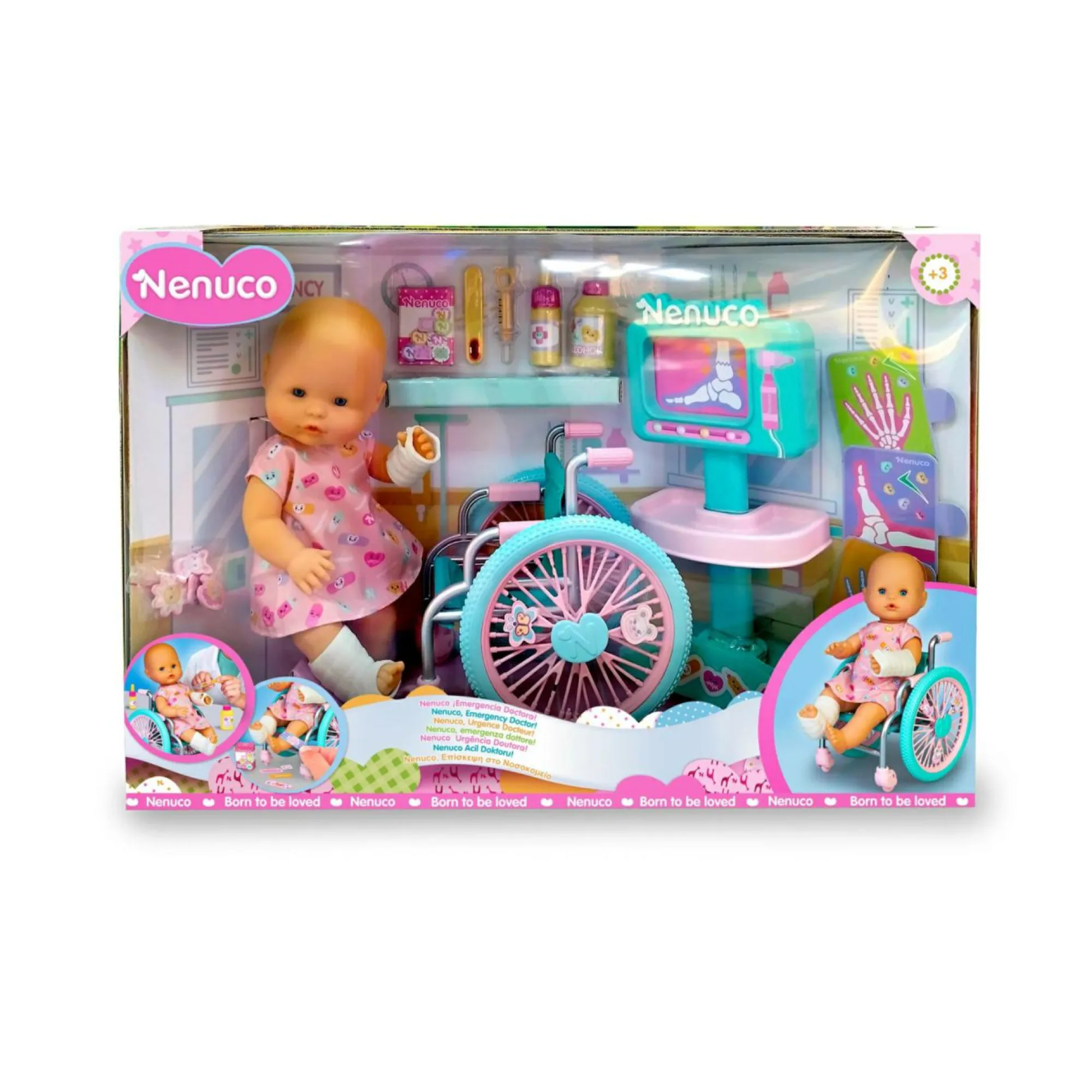 NENUCO emergenza dottore, bambola 35 cm con accessori per la cura, per bambine/i dai 3 anni> Bambolotti