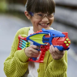 NERF dinosquad – terrodak, 12 dardi elite, design a forma di dinosauro, blaster in gommapiuma da 4 dardi per giochi all’aperto><noscript><img width=