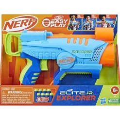 NERF elite junior – explorer, blaster facile da usare con 8 dardi elite><noscript><img width=