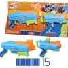 NERF elite junior – set ultimate starter, 2 blaster, 15 dardi elite> Giochi Di Abilità E Sport