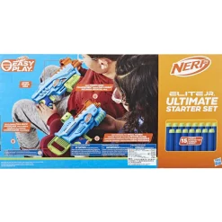 NERF elite junior – set ultimate starter, 2 blaster, 15 dardi elite> Giochi Di Abilità E Sport