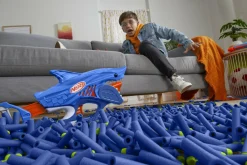 NERF junior wild – sharkfire, blaster a forma di squalo, facile da usare><noscript><img width=