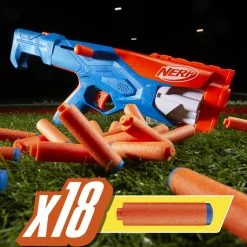 NERF n- series – gear up pack, confezione da 3 blaster, 18 dardi n1, giocattoli per giochi all’aperto per bambini e bambine dagli 8 anni in su><noscript><img width=