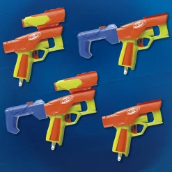 NERF n- series – gear up pack, confezione da 3 blaster, 18 dardi n1, giocattoli per giochi all’aperto per bambini e bambine dagli 8 anni in su><noscript><img width=