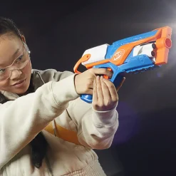 NERF n-series, agility, blaster con 12 dardi n1, tamburo da 6 dardi, giocattoli per bambini e bambine dagli 8 anni in su> Giochi Di Abilità E Sport