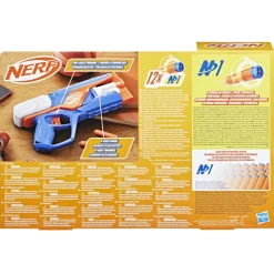 NERF n-series, agility, blaster con 12 dardi n1, tamburo da 6 dardi, giocattoli per bambini e bambine dagli 8 anni in su><noscript><img width=