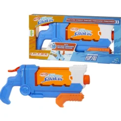 NERF super soaker – flip fill, soaker con 4 stili di spruzzo, riempimento rapido, serbatoio da 887 mm, giochi d’acqua> Pistole Ad Acqua
