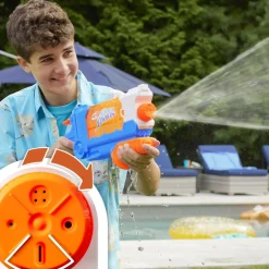 NERF super soaker – flip fill, soaker con 4 stili di spruzzo, riempimento rapido, serbatoio da 887 mm, giochi d’acqua> Pistole Ad Acqua
