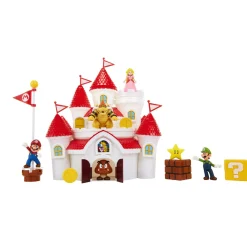 Super Mario Nintendo castello di peach con 5 personaggi inclusi> Action Figures Per Adulti|Action Figures