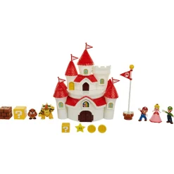 Super Mario Nintendo castello di peach con 5 personaggi inclusi><noscript><img width=
