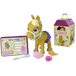 Pampet petz pony con cuoricino gender reveal – funzioni interattive e accessori sorprendenti – 24 cm> Peluche Interattivi