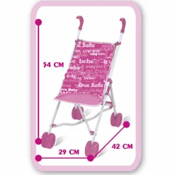 LOVE BEBÈ Passeggino in metallo con bambola soft><noscript><img width=