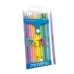 MITAMA Pastelli laccato tondo pastel , mina 3.3, in pet box 12 pz.> Cancelleria E Accessori