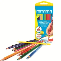 MITAMA Pastelli triangolari pz. 12> Cancelleria E Accessori