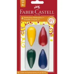 Pastello a cera “goccia” –  adatti ai bambini in età pre-scolare –  blister da 4> Cancelleria E Accessori