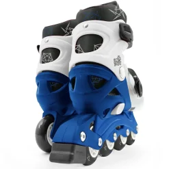 SUN&SPORT Pattini a 4 ruote regolabili con freno posteriore – taglia 36-40, per offrire sicurezza e comfort mentre si sfreccia – blu> Monopattini