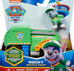 Paw Patrol camion dei rifiuti di rocky> Macchinine Bambini