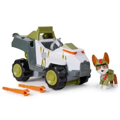 Paw Patrol jungle pups, monkey vehicle di tracker, veicolo giocattolo con action figure da collezione dai 3 anni in su> Macchinine Bambini