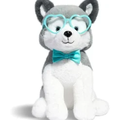FAO Schwarz Peluche husky 30 cm con occhiali a cuore> Peluche Tradizionali