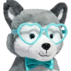 FAO Schwarz Peluche husky 30 cm con occhiali a cuore><noscript><img width=