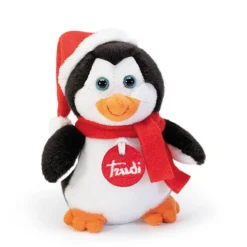 Trudi Peluche pinguino vestito a natale –> Peluche Tradizionali