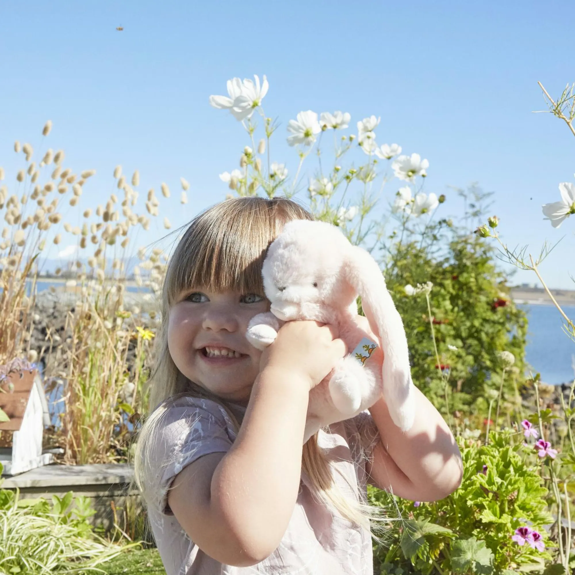 Bunnies By The Bay Peluche tiny nibble pink bunny 20 cm> Doudou