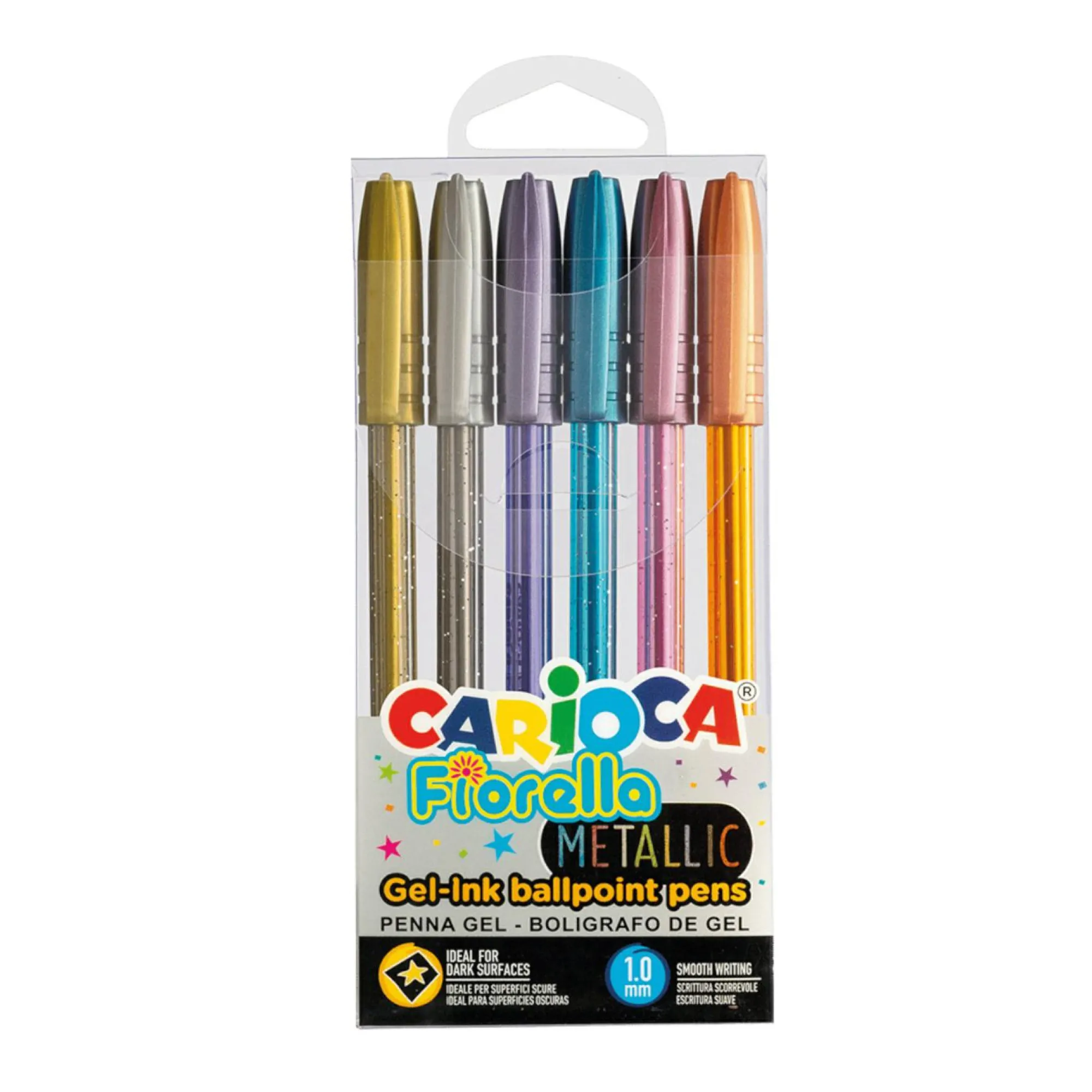 CARIOCA Penne colorate fiorella metallic – 6 pz> Cancelleria E Accessori