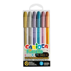 CARIOCA Penne colorate fiorella metallic – 6 pz> Cancelleria E Accessori