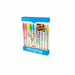 MITAMA Penne mini gel glitter e fluo pz 10> Cancelleria E Accessori