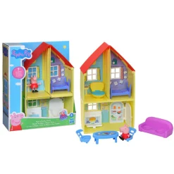 PEPPA PIG – la casa di , include action figure di e 6 accessori divertenti, giocattolo per età prescolare dai 3 anni in su> Mondi Immaginari