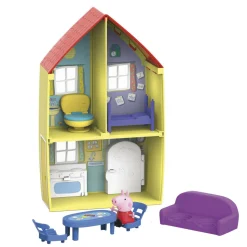 PEPPA PIG – la casa di , include action figure di e 6 accessori divertenti, giocattolo per età prescolare dai 3 anni in su><noscript><img width=