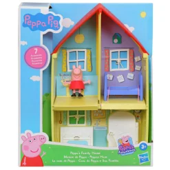 PEPPA PIG – la casa di , include action figure di e 6 accessori divertenti, giocattolo per età prescolare dai 3 anni in su><noscript><img width=