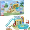 PEPPA PIG , playset acquapark, playset con 15 pezzi, giocattoli per l’età prescolare> Mondi Immaginari