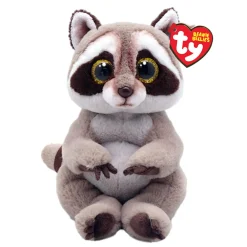 TY Petey il procione con gli occhioni dorati glitter, i coccolosi animaletti di peluche con il pancino morbido originali – 20 cm – t41284> Peluche Tradizionali