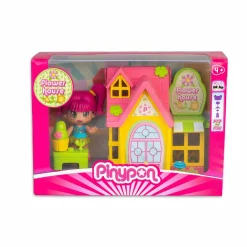 PINYPON casette, casette tema arcobaleno e fiori con personaggio incluso;> Mini Dolls