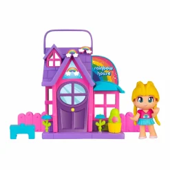 PINYPON casette, casette tema arcobaleno e fiori con personaggio incluso;><noscript><img width=