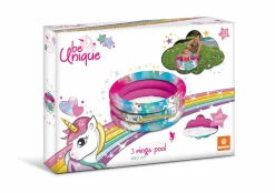Piscina a tre anelli gonfiabile unicorno – con fondo morbido> Gonfiabili Per Bambini