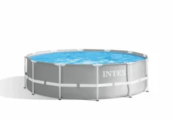 INTEX Piscina prisma frame 366x99 cm con pompa filtro e scaletta doppia> Piscine Da Giardino