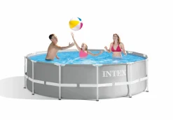 INTEX Piscina prisma frame 366x99 cm con pompa filtro e scaletta doppia> Piscine Da Giardino