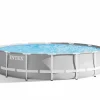 INTEX Piscina prisma frame 427x107 cm con pompa filtro, scaletta doppia, telo base, copertura> Piscine Da Giardino