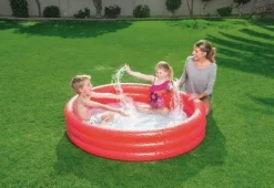 Bestway Piscina tinta unita a 3 anelli cm. 152×30, 2 colori assortiti, effetto ghiaccio><noscript><img width=