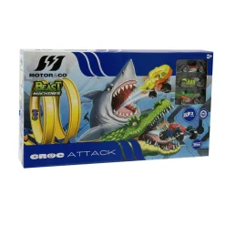 MOTOR & CO. Pista crock attack 90 cm con giro della morte e macchinine beast machines><noscript><img width=