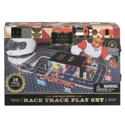 FAO Schwarz Pista macchinine di legno retrò> Garage E Circuiti