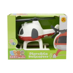BABY SMILE Plan&go helicopter – elicottero giocattolo assortito con ruote ed elica rotante in rosso e bianco><noscript><img width=