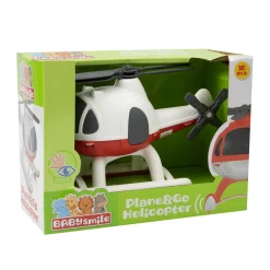 BABY SMILE Plan&go helicopter – elicottero giocattolo assortito con ruote ed elica rotante in rosso e bianco><noscript><img width=