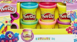PLAY-DOH Play doh 6 vasetti brillanti> Plastilina E Pasta Modellabile