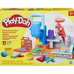 PLAY-DOH – la falegnameria, playset con attrezzi e formine e segheria, playset del falegname> Plastilina E Pasta Modellabile